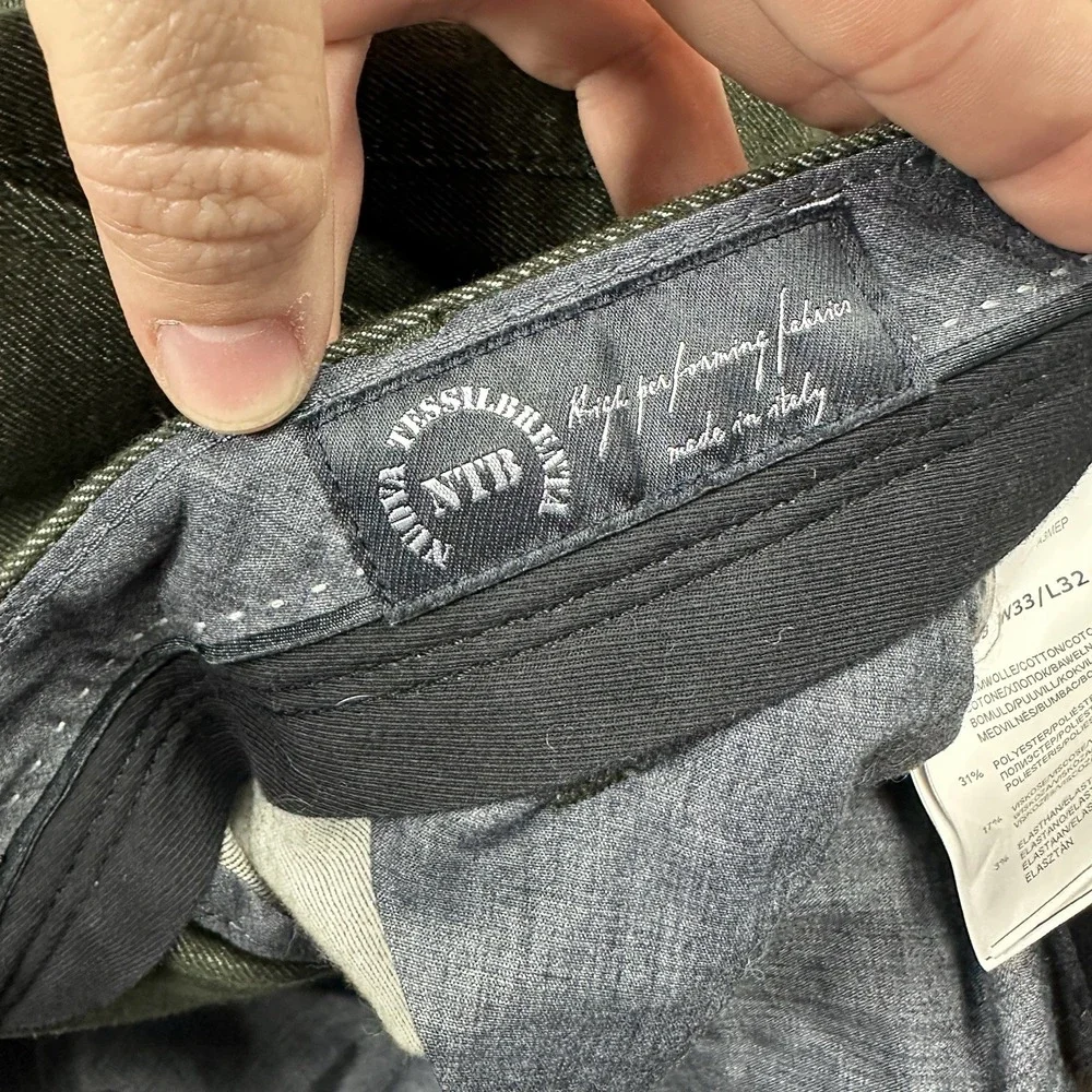 Roy‎ Robson Size 48 (33x32) Jeans Pants Fir Green Scott Chino Slim Fit